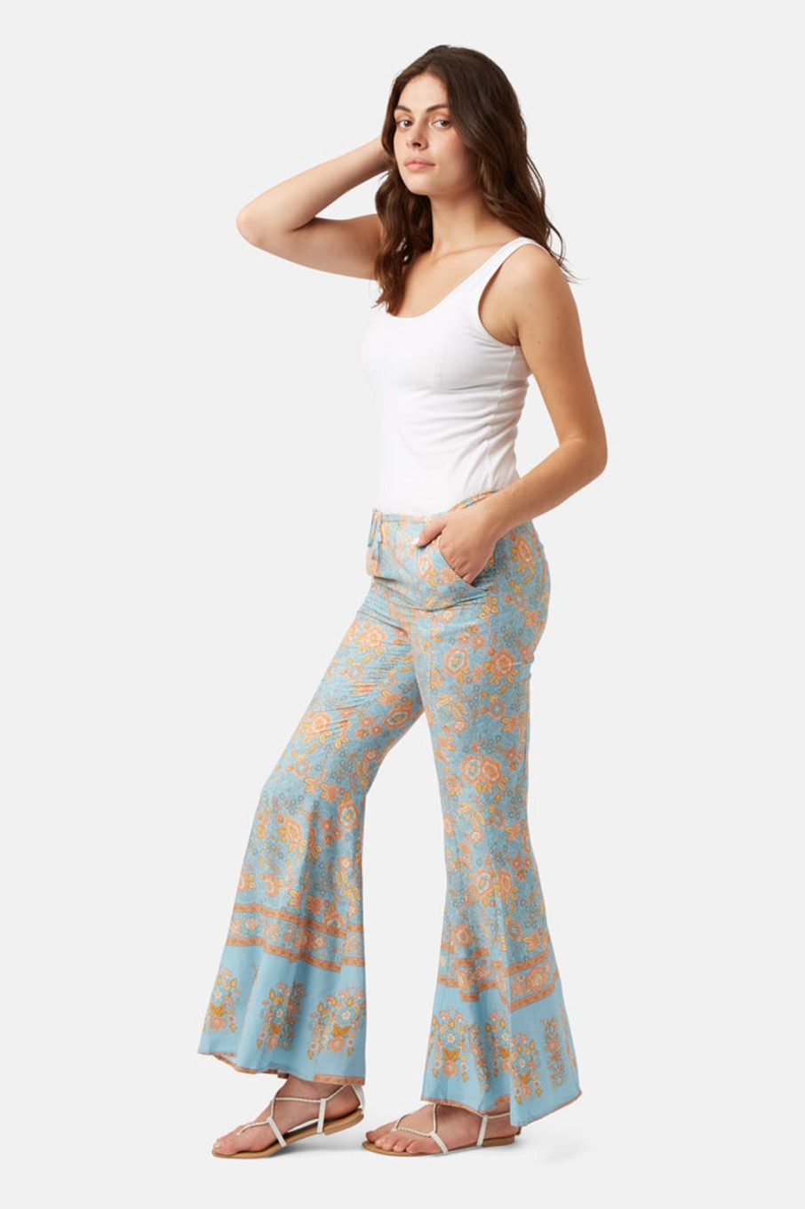 Trousers Traffic People | Castaway Days Stevie Flare In Blue