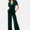 Jumpsuits Traffic People | Corrie Bratter Returns Cord Jumpsuit In Green