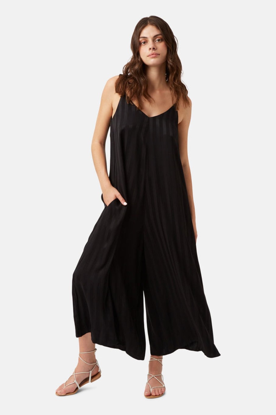 Jumpsuits Traffic People | Telling Stories Roamer Romper Jumpsuit In Black