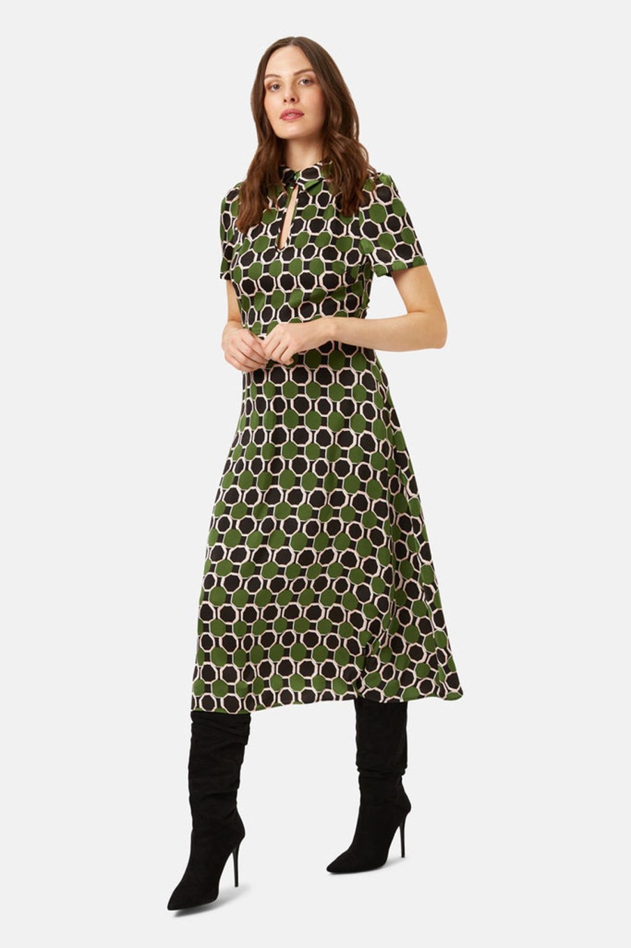 Dresses Traffic People | No Ordinary Soul Peep Midi Dress