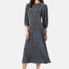 Dresses Traffic People | Disco Hangover Drape Dress In Blue