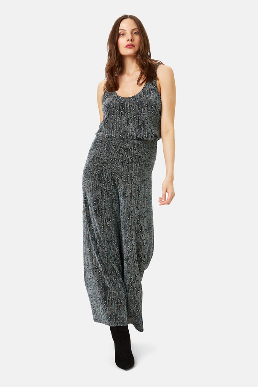 Trousers Traffic People | Disco Hangover Palazzo Trousers In Blue