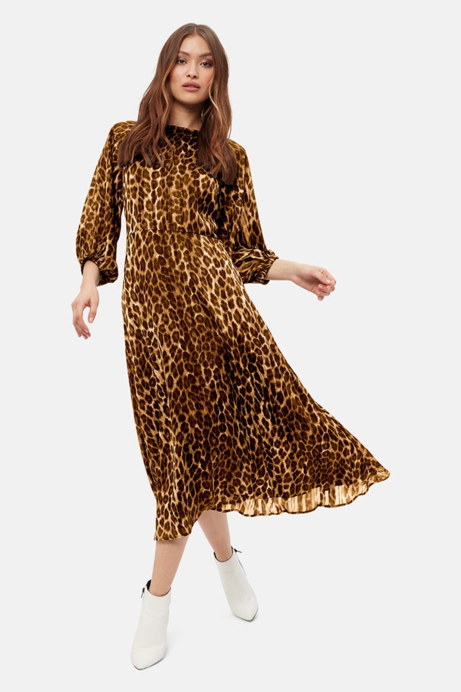 Dresses Traffic People | New York Dolls Drape Dress In Brown