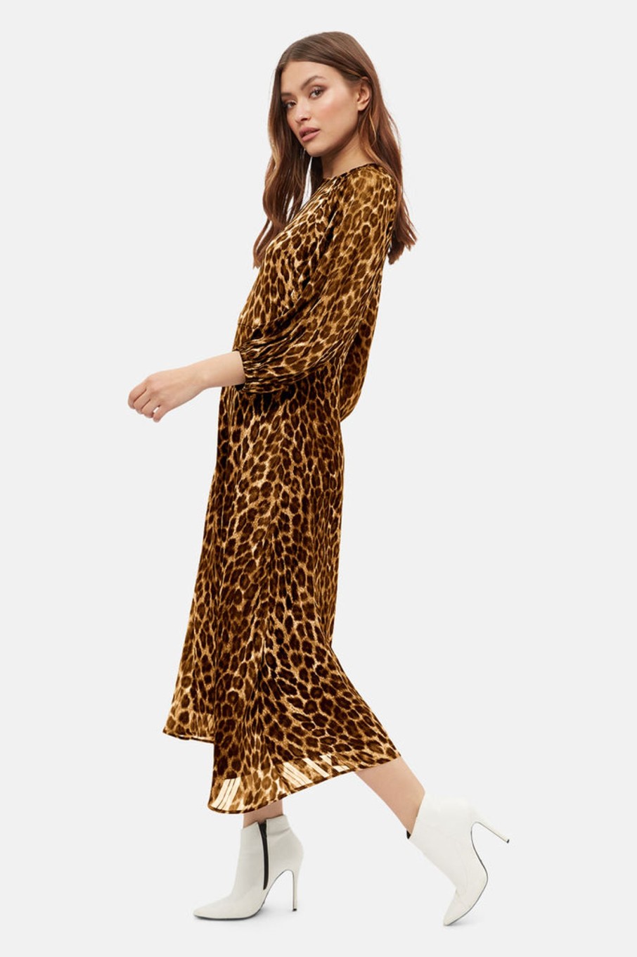 Dresses Traffic People | New York Dolls Drape Dress In Brown