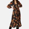 Dresses Traffic People | Fragrant Lies Black Floral Aurora Dress