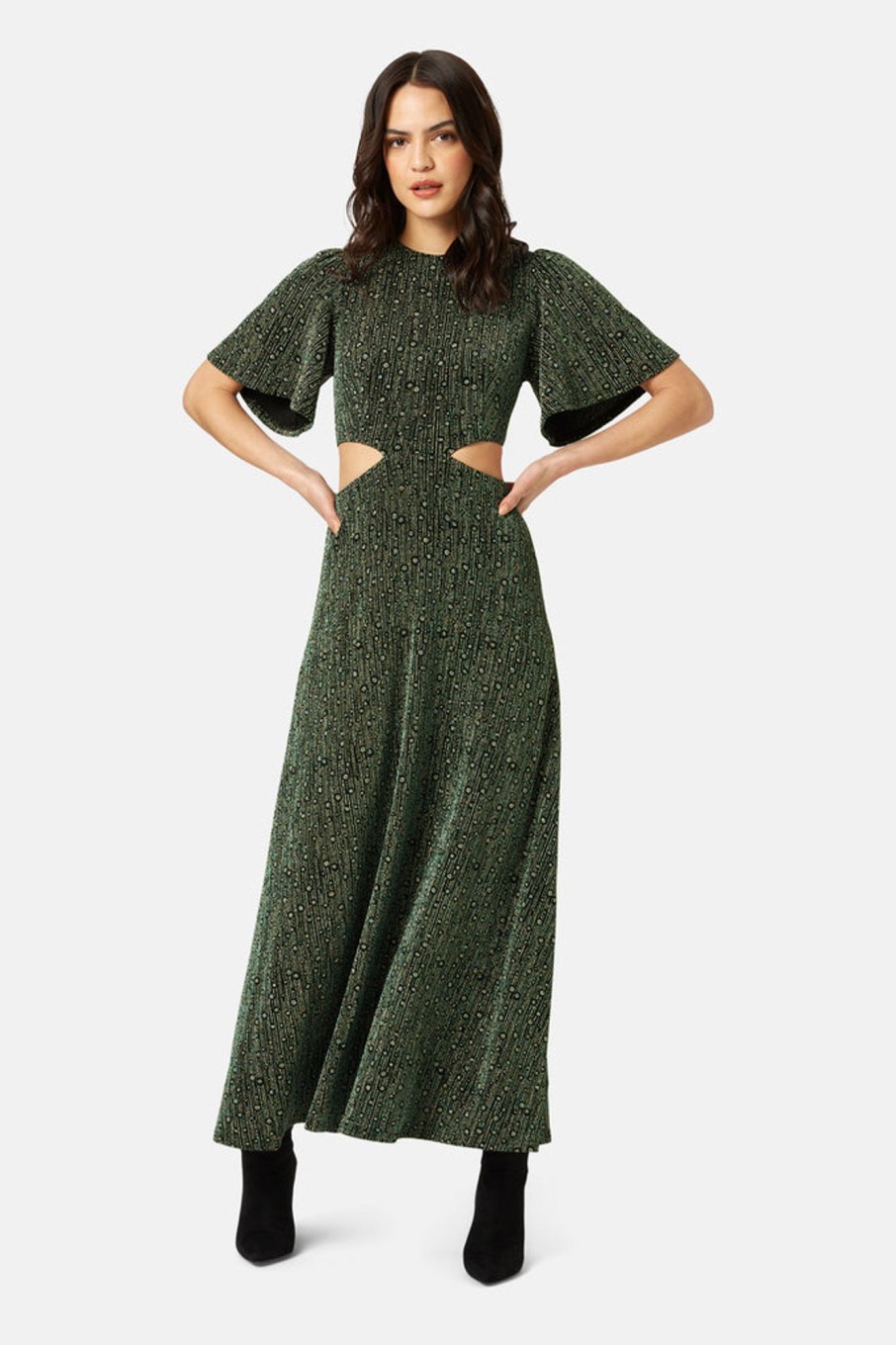 Dresses Traffic People | Disco Hangover Trance Dress In Green