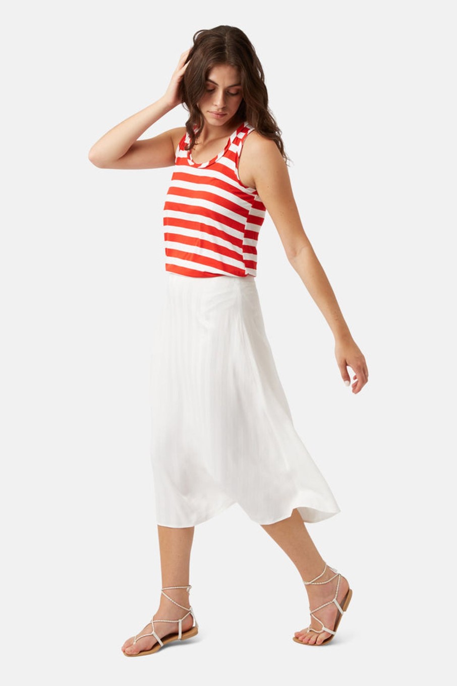 Co-Ords Traffic People | Cabana Fever Vest In Red And White