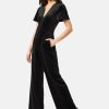 Jumpsuits Traffic People | Corrie Bratter Returns Black Cord Jumpsuit