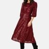 Dresses Traffic People | Crimson & Clover Exile Dress In Wine