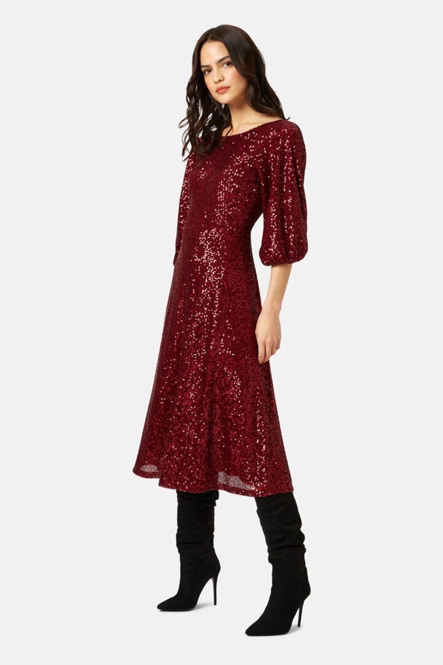 Dresses Traffic People | Crimson & Clover Exile Dress In Wine