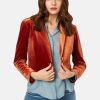 Jackets Traffic People | Never Say Goodbye Brown Cropped Blazer