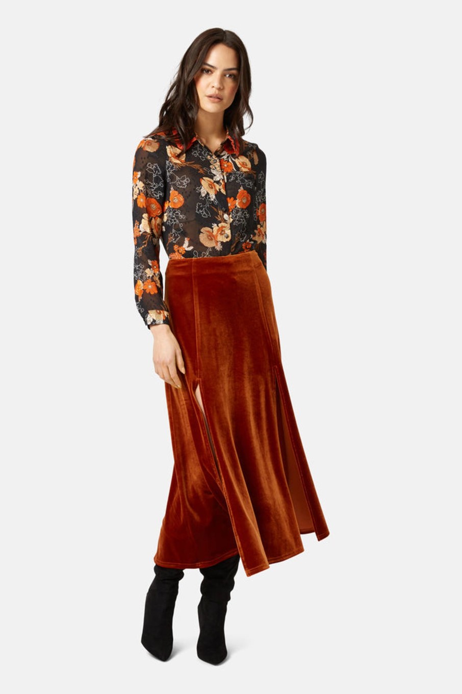 Co-Ords Traffic People | Never Say Goodbye Drape Skirt