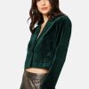 Jackets Traffic People | Corrie Bratter Returns Cropped Blazer In Green