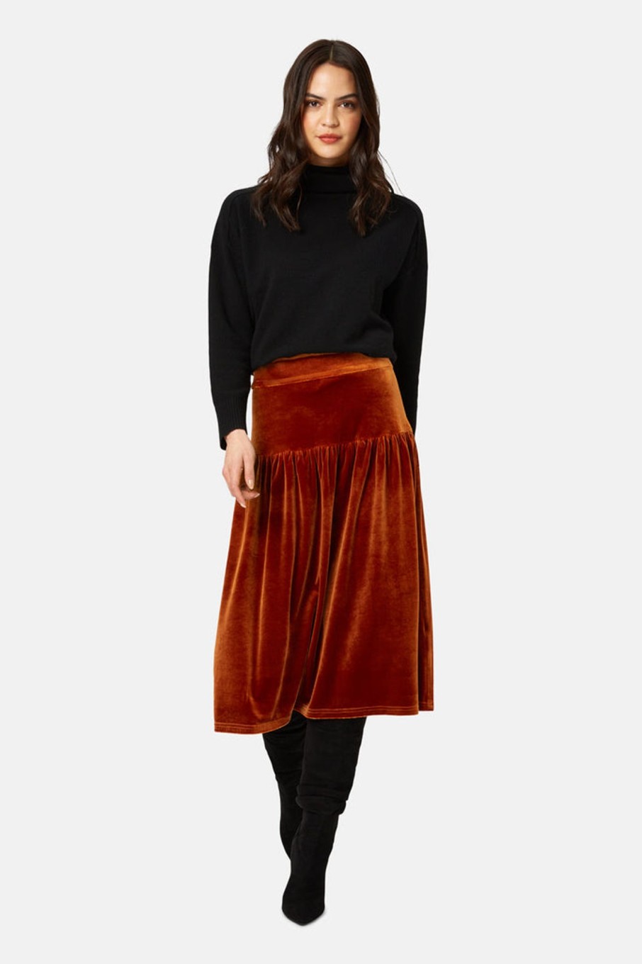 Co-Ords Traffic People | Never Say Goodbye Brown Skirt