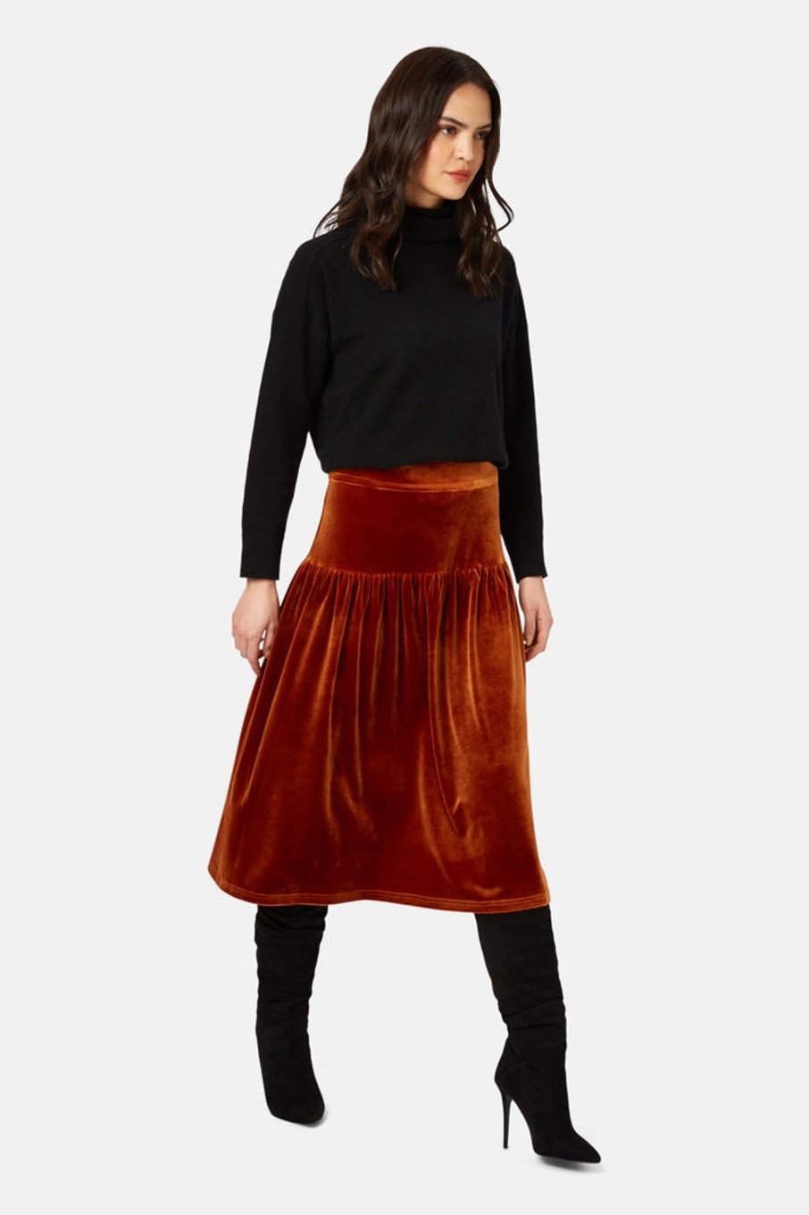 Co-Ords Traffic People | Never Say Goodbye Brown Skirt