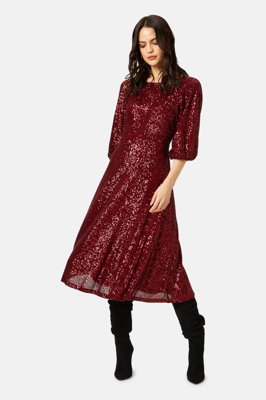 Dresses Traffic People | Crimson & Clover Exile Dress In Wine