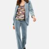 Jackets Traffic People | Corrie Bratter Returns Light Blue Boyfriend Jacket