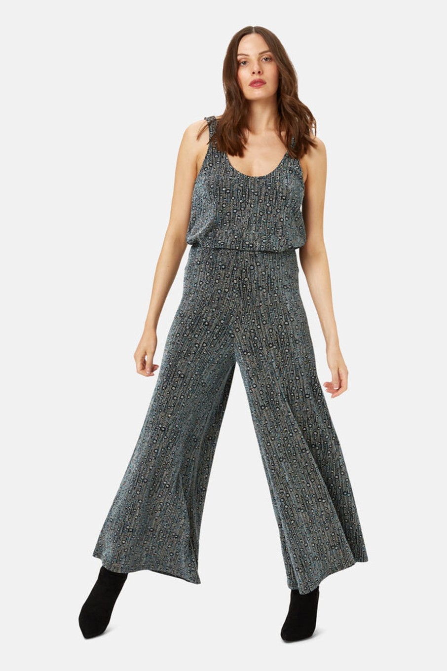 Co-Ords Traffic People | Disco Hangover Palazzo Trousers In Blue