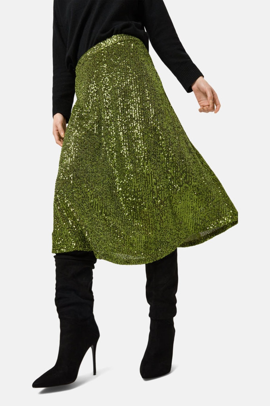 Co-Ords Traffic People | Crimson & Clover Skirt In Green