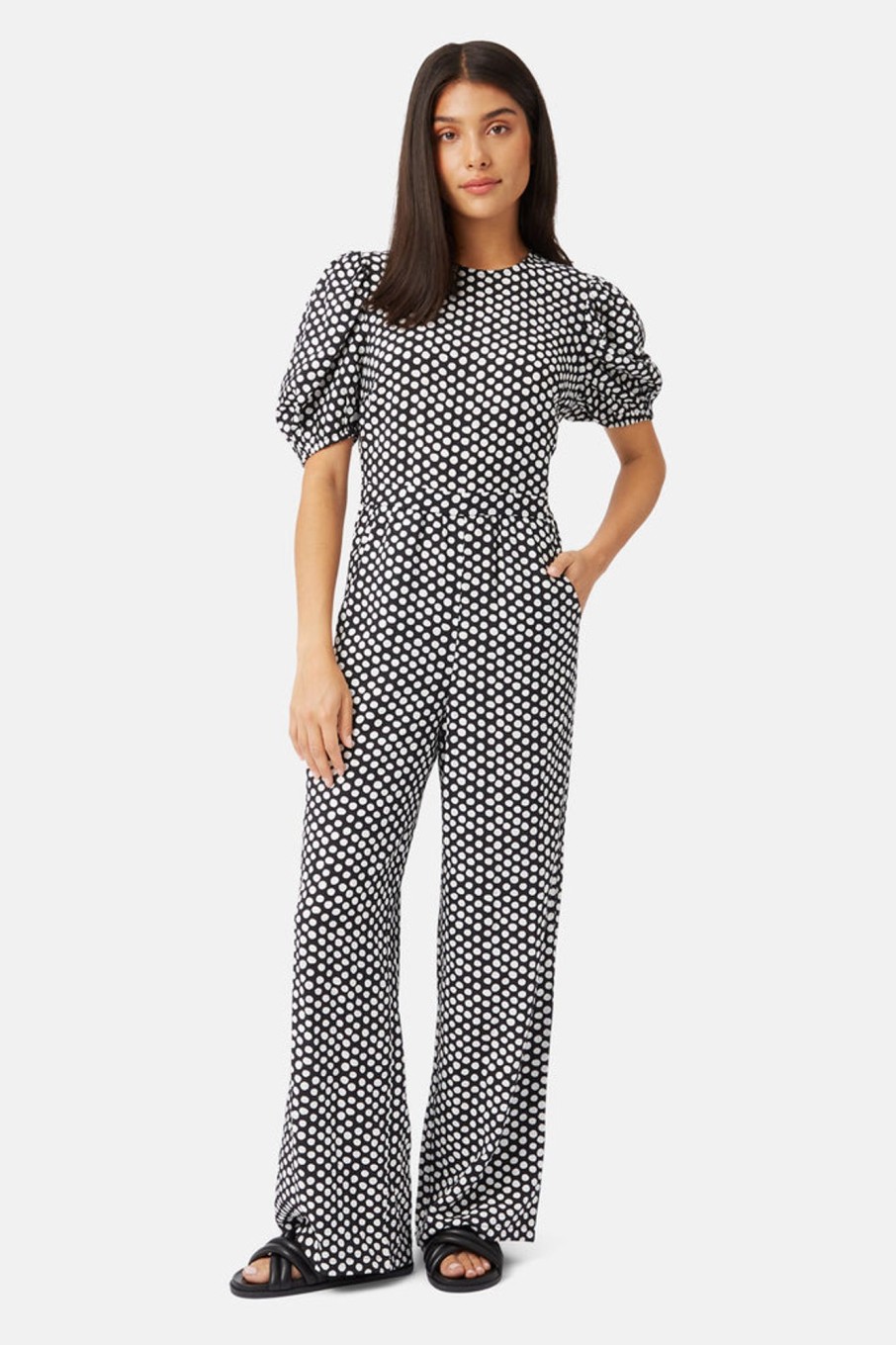 Jumpsuits Traffic People | Not So Nuanced Daphne Jumpsuit In Black