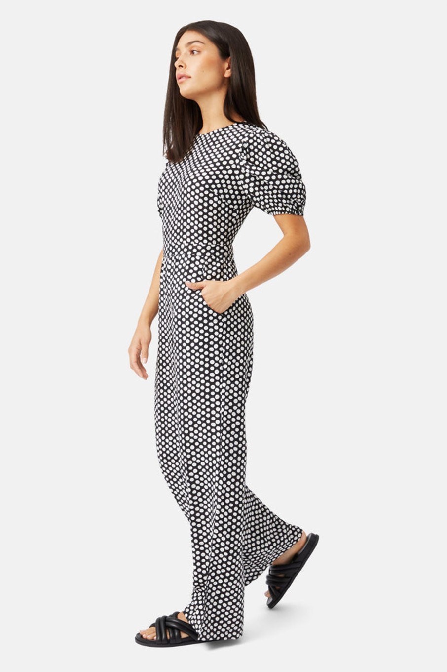 Jumpsuits Traffic People | Not So Nuanced Daphne Jumpsuit In Black