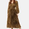 Dresses Traffic People | New York Dolls Aurora Dress In Brown