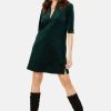 Dresses Traffic People | Corrie Bratter Returns Breathless Cord Dress In Green